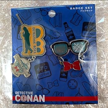 【未開封新品ユニバ USJ】蝶ネクタイ型変声機& 少年探偵団バッジ名探偵コナン Amazon.co.jp: コナン 少年探偵団バッジ 犯人 メガネ 蝶ネクタイ